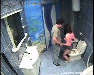 Couple caught in public bathroom pt1 couple voyeur blowjob public sucking amateur