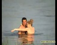 Voyeur spy cam caught couple in the lake reality couple fucking public sex lake water wet spy cam voyeur amateur