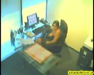 She masturbates in the office amateur spycam masturbating toys office reality public sex solo girl brunette caught busted